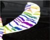 White/rainbow Fluff Tail