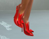 Bow Top Red Slingback