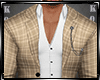 Beige Plaid Suit