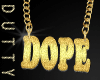 Gangster Dope Gold Chain
