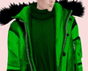 Wolf Leather GreenJacket