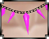 N*PVCSpikedPinkNecklace