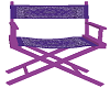 directors chair purple