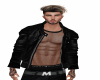 Leather Jacket Mesh Top