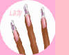 Lady pink nails