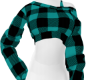 Teal Plaid Top