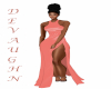 Sendina  Peach Gown