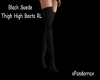Black Suede Thigh Highs