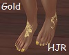 Gold Dragon Tatt Feet