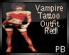 Vamp Tattoo Outfit Red