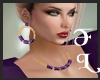 FL/ Purple Earrings