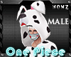 !W One Piece Dalmatian M