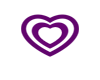 Two Purple Heart Sticker