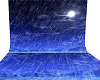 rain in moonlit backdrop