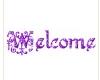 purple welcome