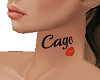 custom cage neck tat 