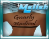 *M* Back tattoo Gnarly