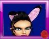 pink/black bunny ears