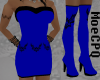 Blue tribal dress