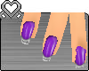SM` Purple Melly Nails