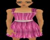Child pink strip dress