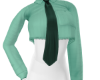 D Teal tie top