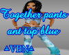 Together pants-top blue