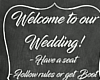 ! Wedding Sign