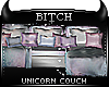 !B Unicorn Xmas Couch