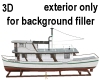 3D Bkgrd Dry Docked Boat