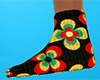 Retro Flowers Socks 6 F