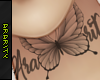 Butterfly Neck tattoo