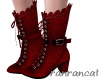 +boots red lace