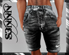 S3N - Grey Dirty Shorts