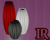 Red, White & Black Vases