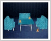 Aqua Table + Chairs