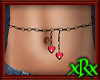 Belly Chain Gothic Heart