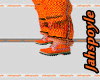 LV orange boots