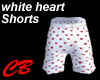 CB White Heart shorts