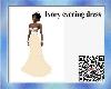 Ivory evening dress