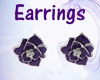 [LBz]Purple Rose Earring