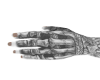skull hand tat