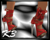 *K3*platform red shoes