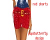 red shorts w/belt