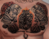 THE SKULL'S roses tattoo