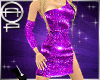 Purple Sequins Dress
