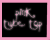 pink w/stripes tube top