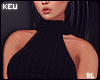 ʞ-Black Sweater Dress