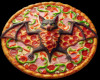 Halloween Bat Pizza