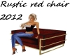 Rustic red chair 2012